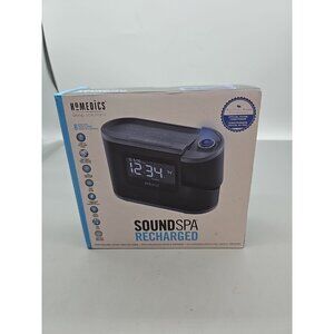 Brand NEW HoMedics Sound SPA Recharged Alarm Clock & White Noise Sound Machine
